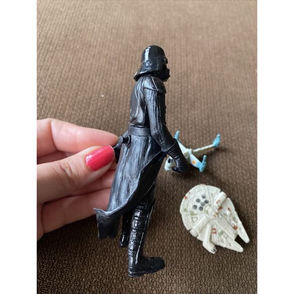 Star Wars Darth Vader 2001 LFL Hasbro Action Figure 4" Preowned - Picture 11 of 12